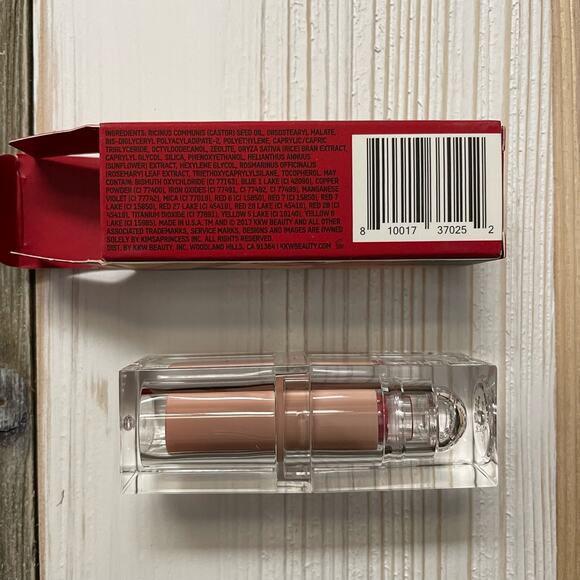 KKW Beauty Candy Apple Red Creme Lipstick Vivid Blue Red NEW NIB Discontinued - Picture 4 of 5